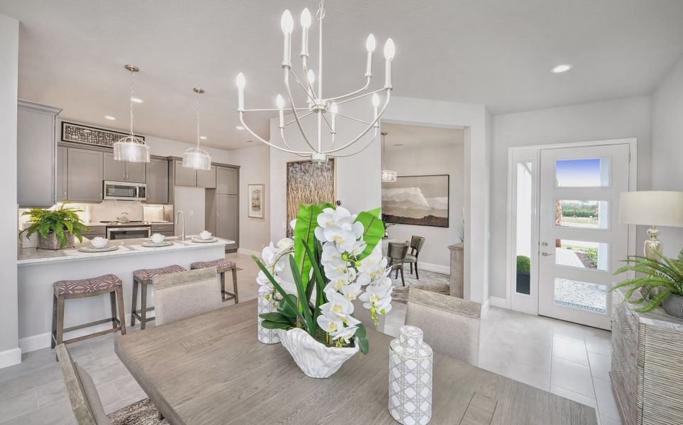 Furnished interior view inside a new home in Woodhaven, Port Orange (Image 11).