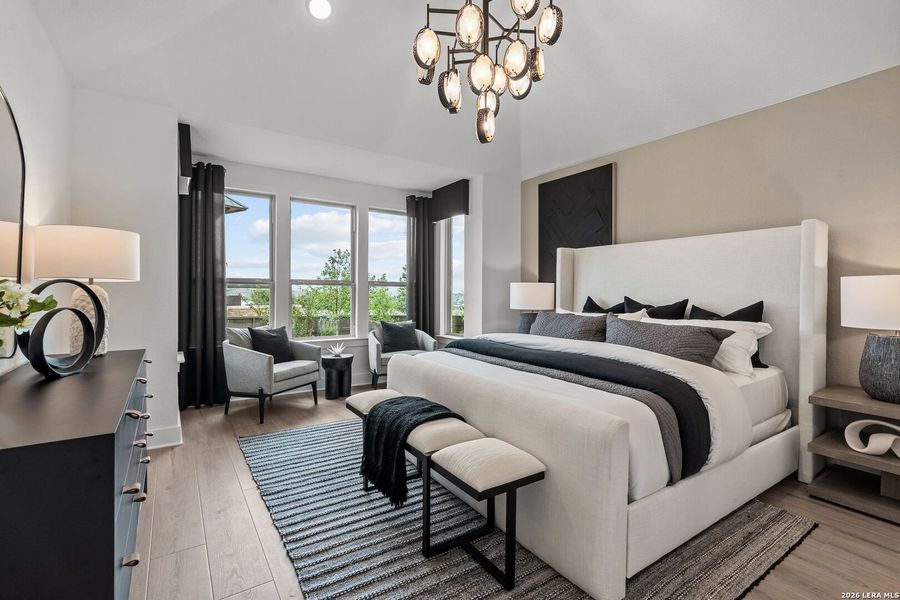 Furnished interior view inside a new home in Bison Ridge, San Antonio (Image 12).