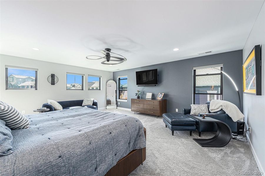 Primary Bedroom for a rcent build of this plan Primary Bedroom for a rcent build of this plan