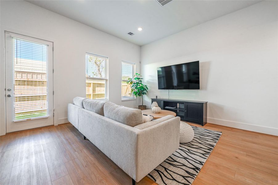 Furnished interior view inside a new home in , Houston (Image 37).