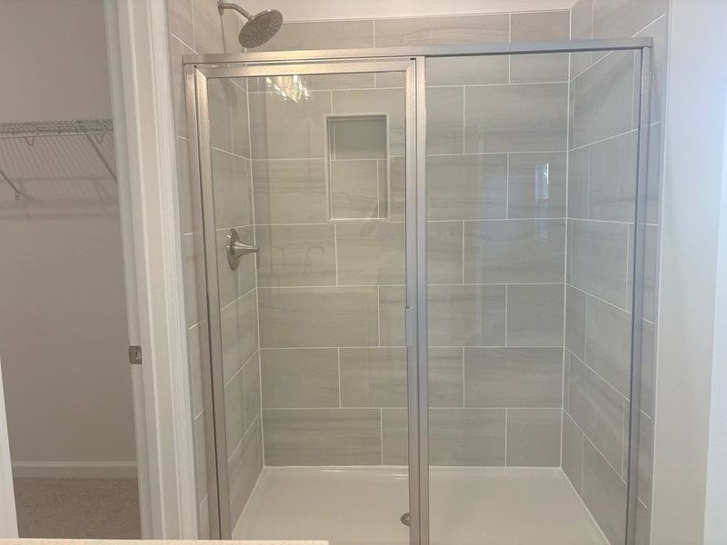 Primary Bath featuring the AW Collection® Milan - Clean geometry and high-contrast finishes.