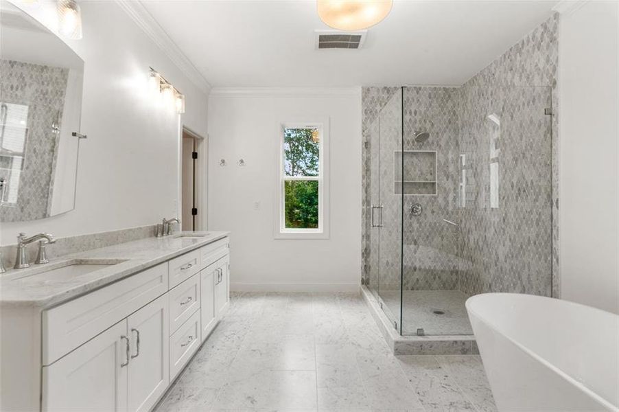 Furnished interior view inside a new home in , Marietta (Image 9).