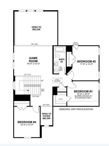 2D floor plan layout of this home in Estancia West, Manchaca, TX (Image 6).
