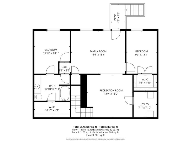 2D floor plan layout of this home in , Black Mountain, NC (Image 3).