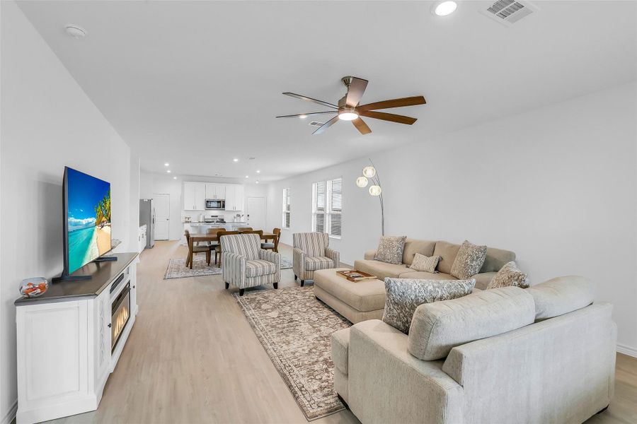 Furnished interior view inside a new home in Mavera, Conroe (Image 13).