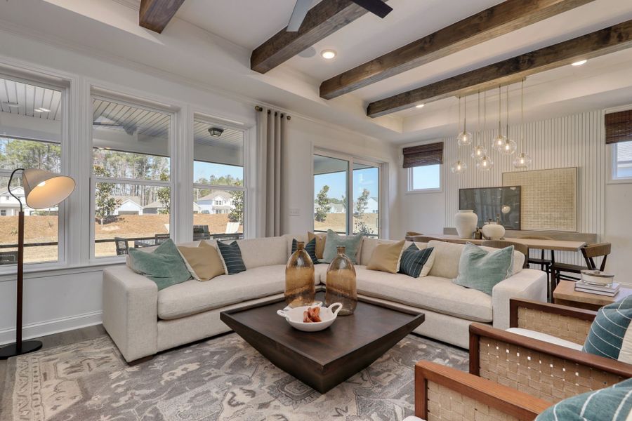 Representative furnished interior of a home built from the Palmary by Pulte Homes in Forestwood, Longs (Image 9).
