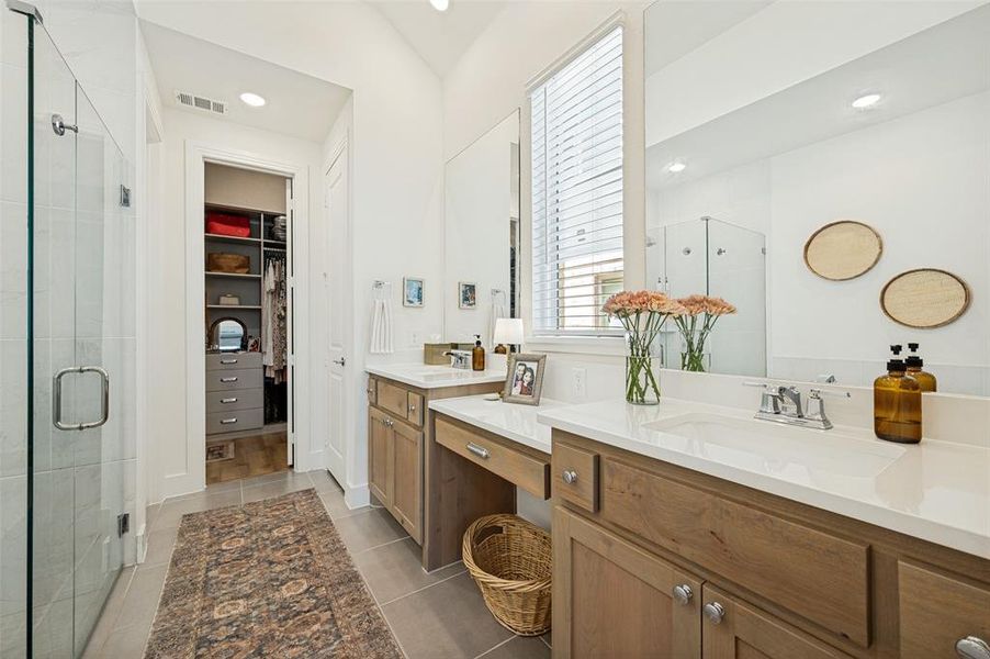 Nice spacious master bathroom