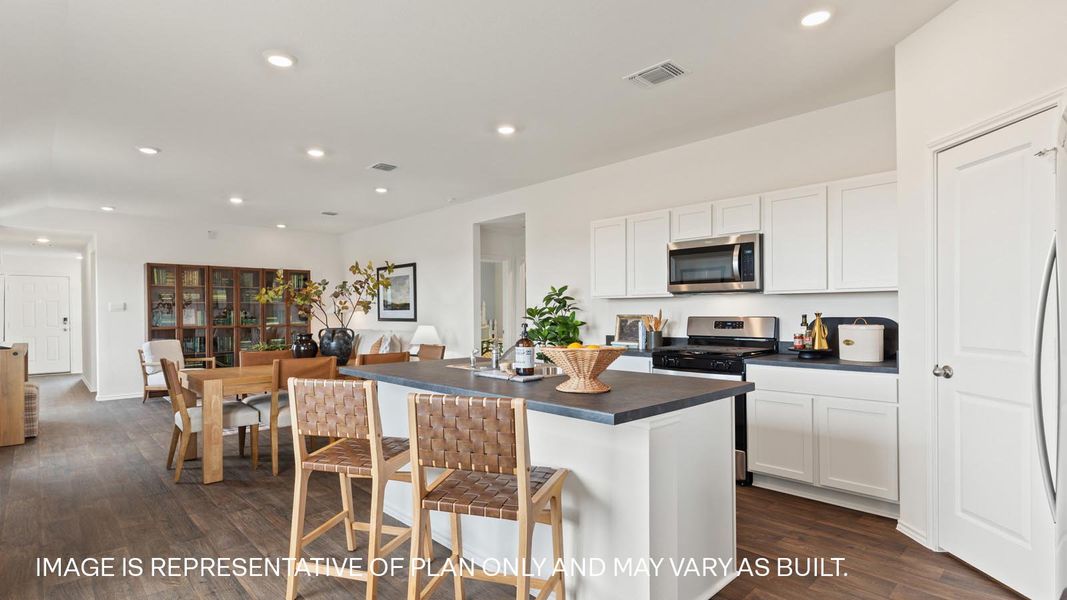 Furnished interior view inside a new home in Wayside, Uhland (Image 9).