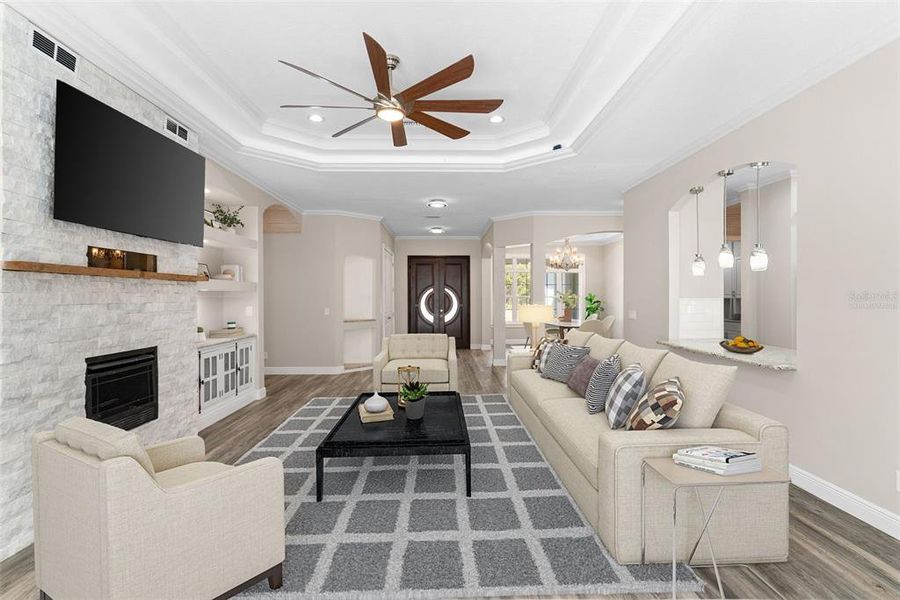 Furnished interior view inside a new home in , Ocala (Image 6).