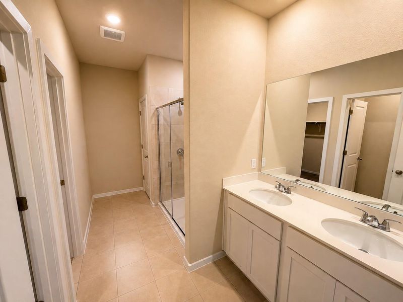 Primary Bath with dual vanities Primary Bath with dual vanities