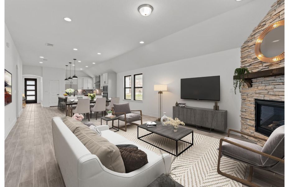 Representative furnished interior of a home built from the Sheldon by Pulte Homes in Davis Ranch, San Antonio (Image 12).