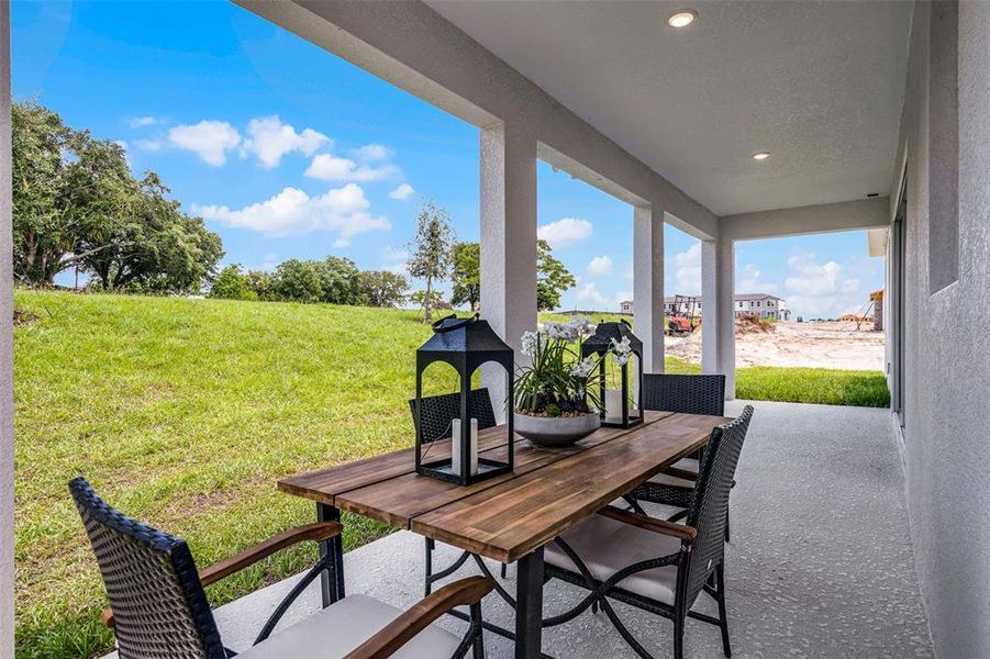 Exterior details and patio area of a home in Eden Crest, Apopka (Image 2). Exterior details and patio area of a home in Eden Crest, Apopka (Image 2).