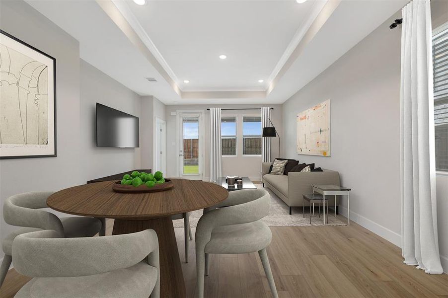 Furnished interior view inside a new home in Heritage Ranch, Sherman (Image 19).