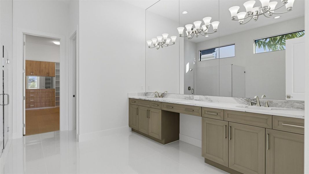 Furnished interior view inside a new home in Artistry Palm Beach, Palm Beach Gardens (Image 5). Furnished interior view inside a new home in Artistry Palm Beach, Palm Beach Gardens (Image 5).