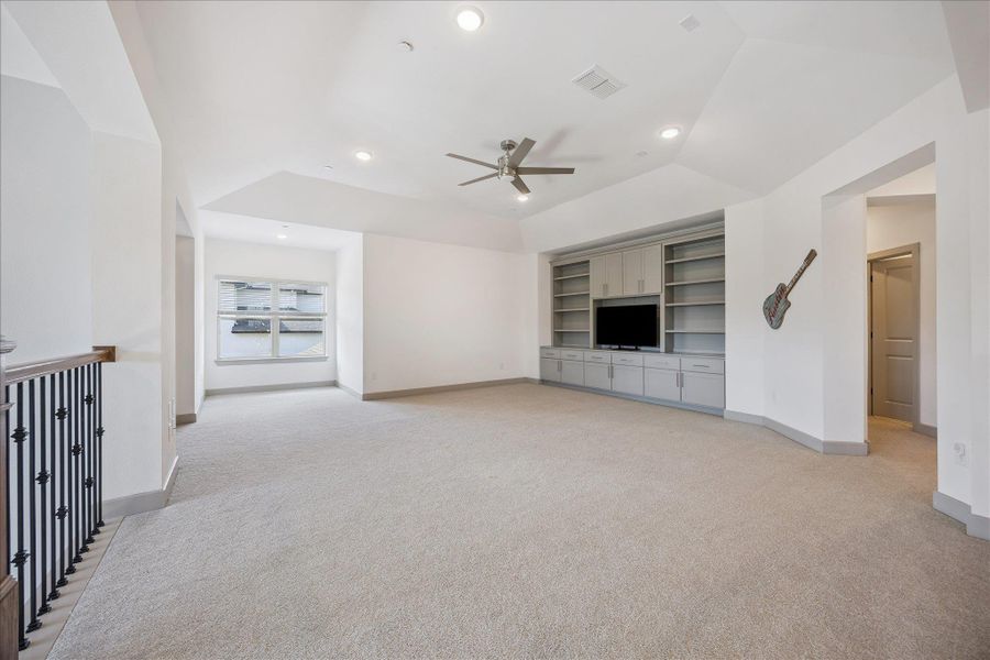 Flex space could be used as game room, addtional living room