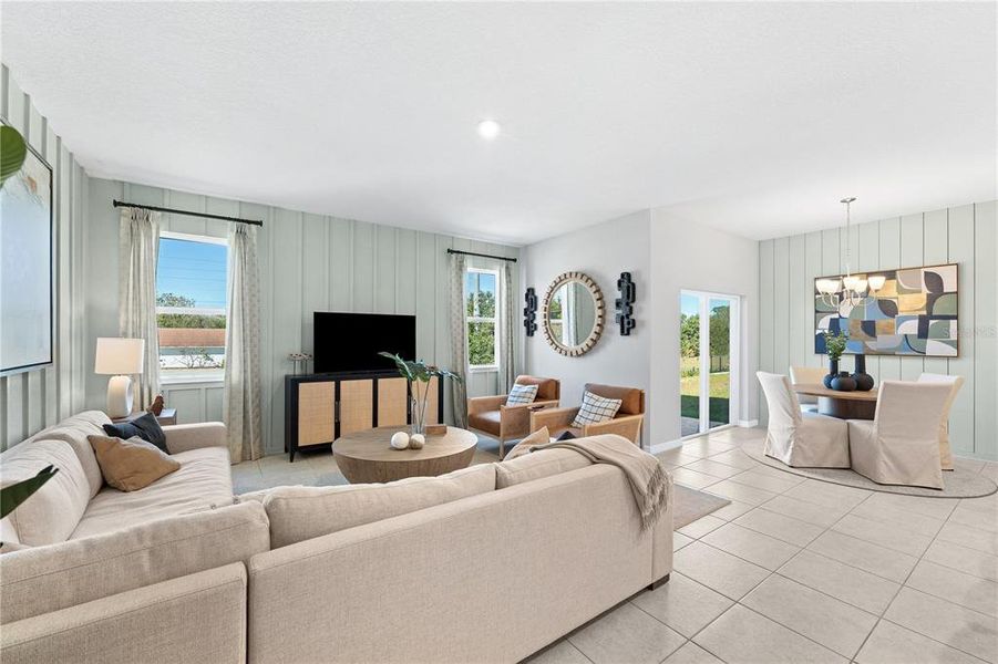 Furnished interior view inside a new home in Groves at Grand Island, Grand Island (Image 28).