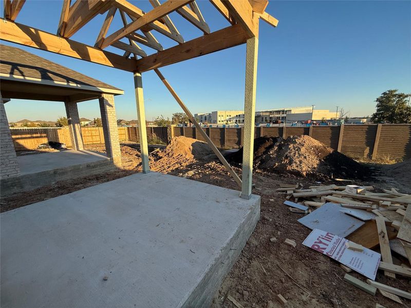 In-progress construction of a new home in Berry Creek Highlands, Georgetown, TX (Image 12).