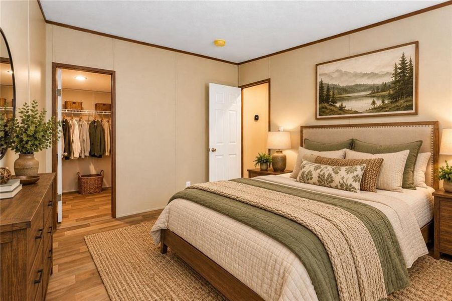 Furnished interior view inside a new home in , Ellijay (Image 44).