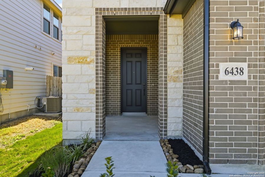 Exterior details and patio area of a home in Morgan Meadows, San Antonio (Image 25). Exterior details and patio area of a home in Morgan Meadows, San Antonio (Image 25).
