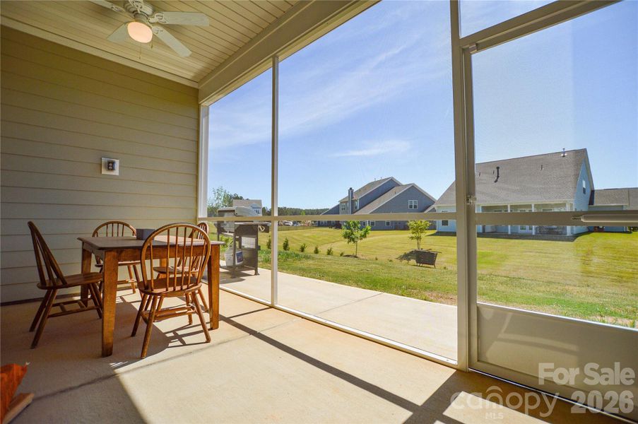 Exterior details and patio area of a home in Edgewater Lakeview On Your Lot, Lancaster (Image 22).