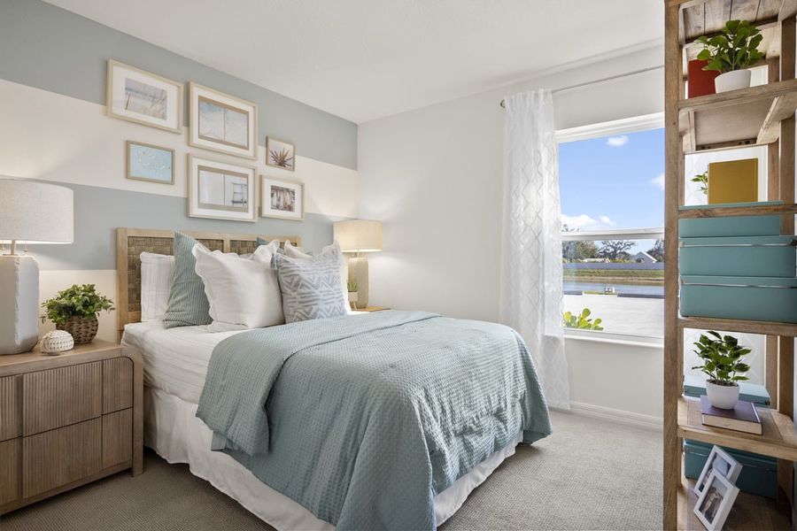 Spacious secondary bedrooms