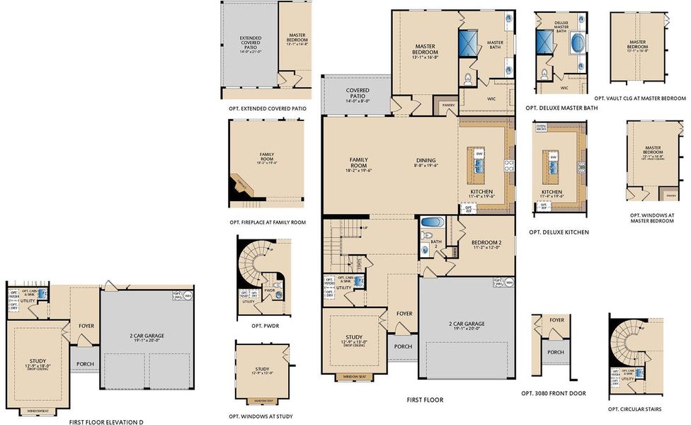 2D floor plan layout for the Westbury by Pacesetter Homes in Park Hills, Rockwall, TX (Image 4).