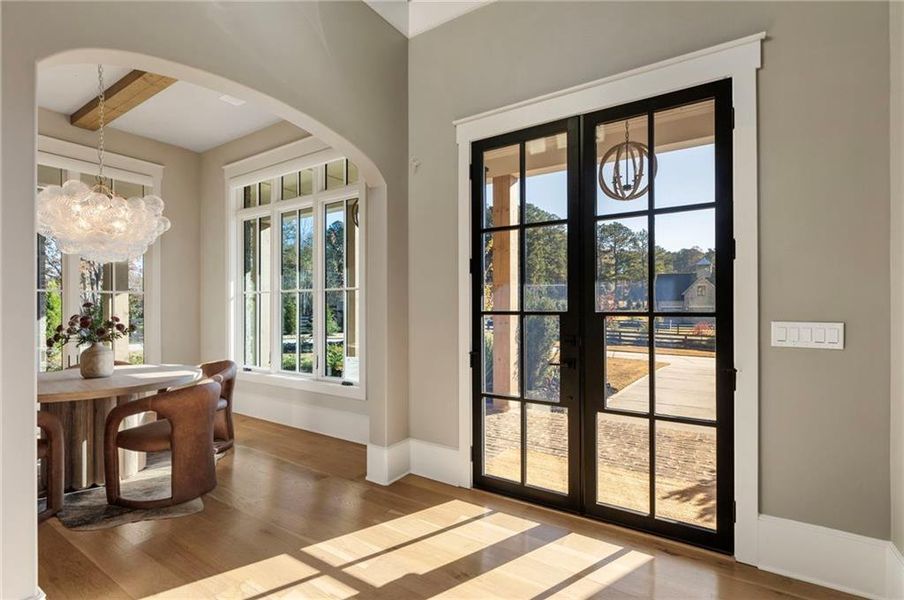 Furnished interior view inside a new home in , Alpharetta (Image 48).