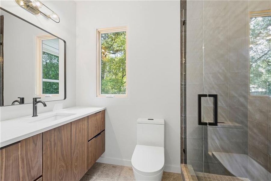 Furnished interior view inside a new home in , Atlanta (Image 13).