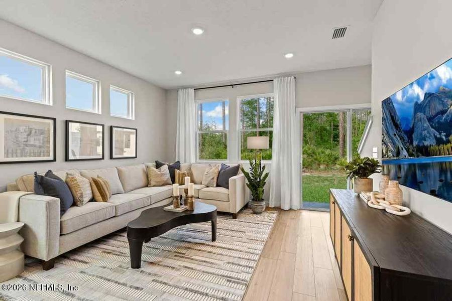 Furnished interior view inside a new home in , Jacksonville (Image 18).