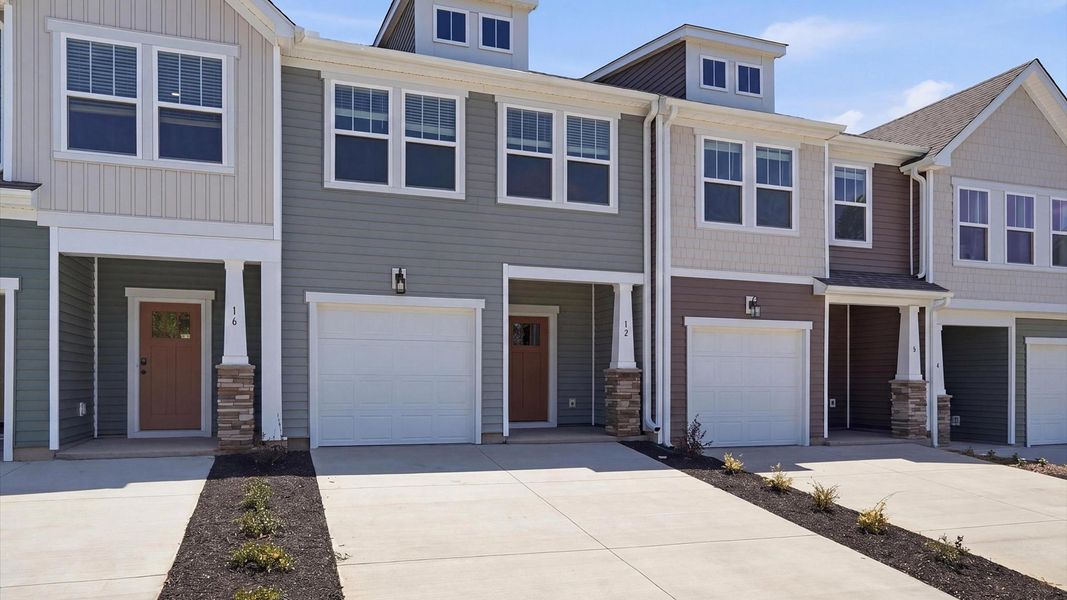 Vibrant home exterior in a thoughtfully planned community near city conveniences in Greenville, SC