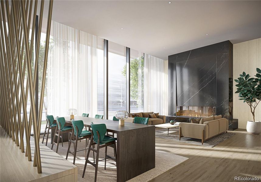 Furnished interior view inside a new home in Upton Residences, Denver (Image 5).