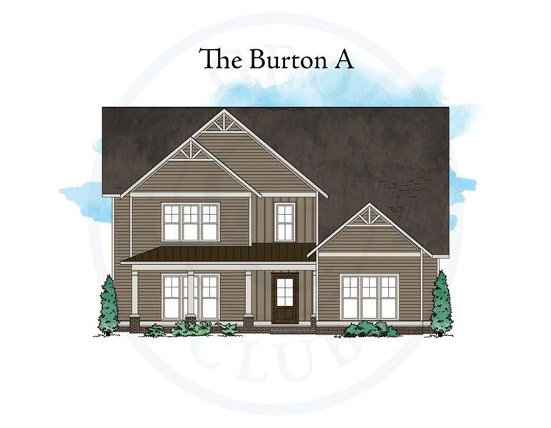 Front exterior of a new home in , Statham, GA, highlighting curb appeal (Image 2). Front exterior of a new home in , Statham, GA, highlighting curb appeal (Image 2).