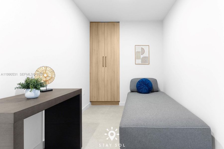 Furnished interior view inside a new home in , Miami (Image 33).