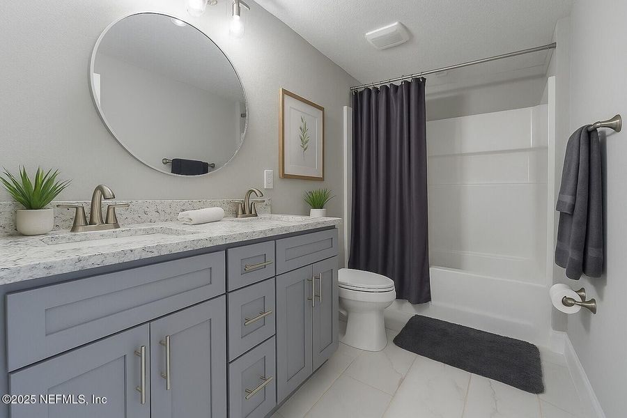 Furnished interior view inside a new home in , Jacksonville (Image 4). Furnished interior view inside a new home in , Jacksonville (Image 4).