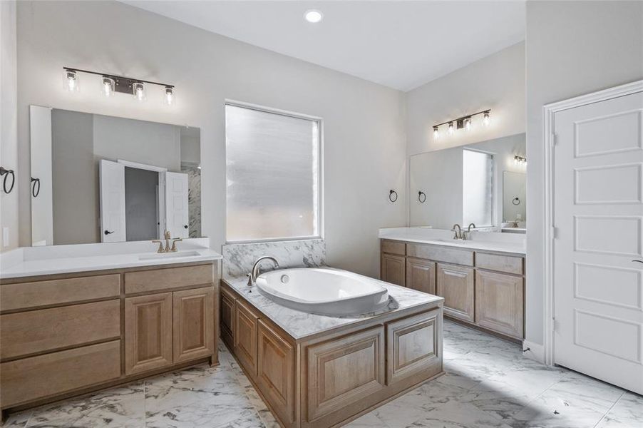 Furnished interior view inside a new home in Estates at Baker Park, Sherman (Image 9).