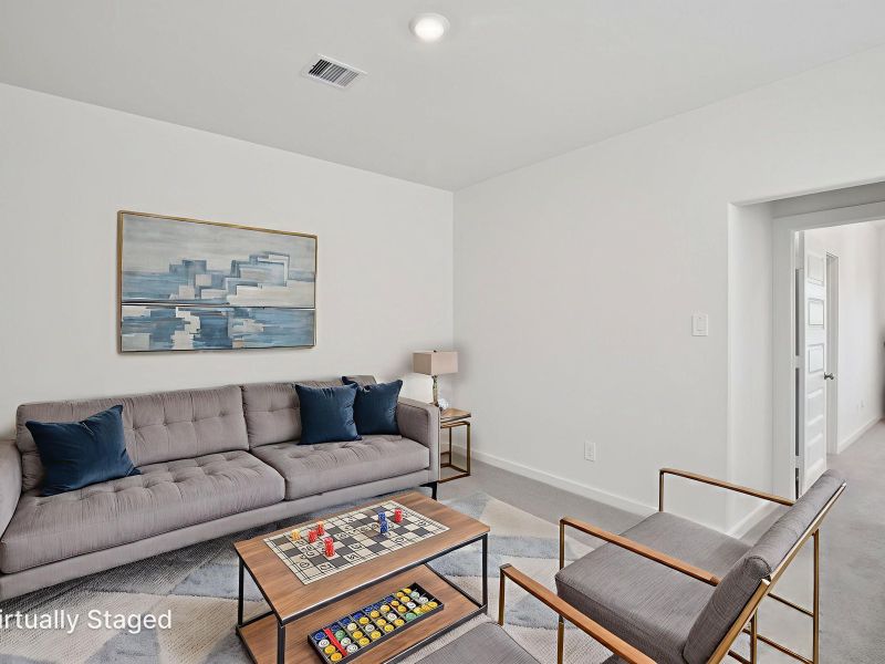 Furnished interior view inside a new home in Kemah Crossing - City Series, Kemah (Image 6).