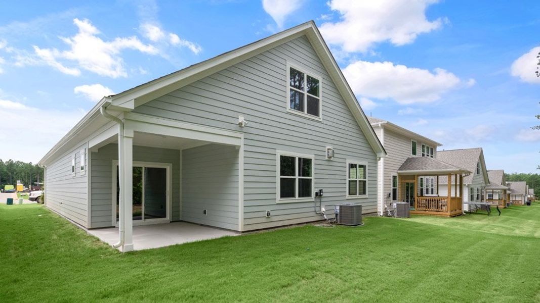Exterior details and patio area of a home in Horton Park, Apex (Image 2).