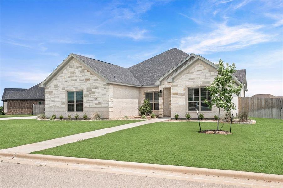Front exterior of a new home in , Troy, TX, highlighting curb appeal (Image 22).