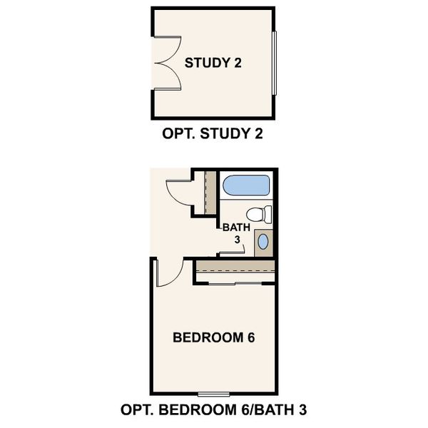 2D floor plan layout of this home in North Copper Canyon, Surprise, AZ (Image 3).