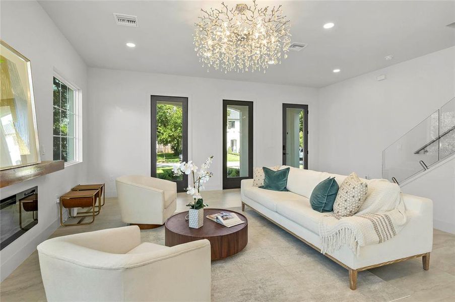 Furnished interior view inside a new home in , Winter Park (Image 44).