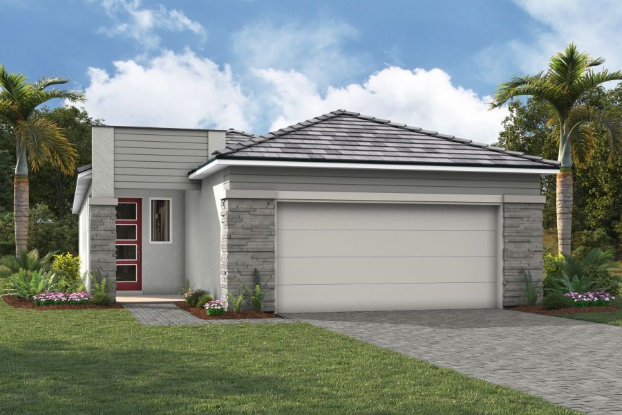 Representative exterior photo of a completed home built from the Lapis by Mattamy Homes in Summerlit, Naples, FL (Image 13).