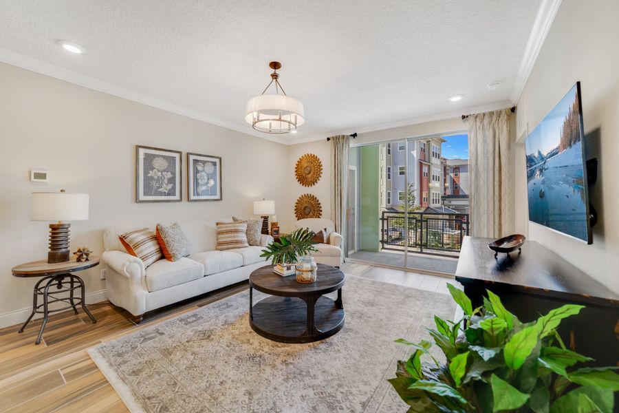 Furnished interior view inside a new home in Gatherings® of Lake Nona, Orlando (Image 12).