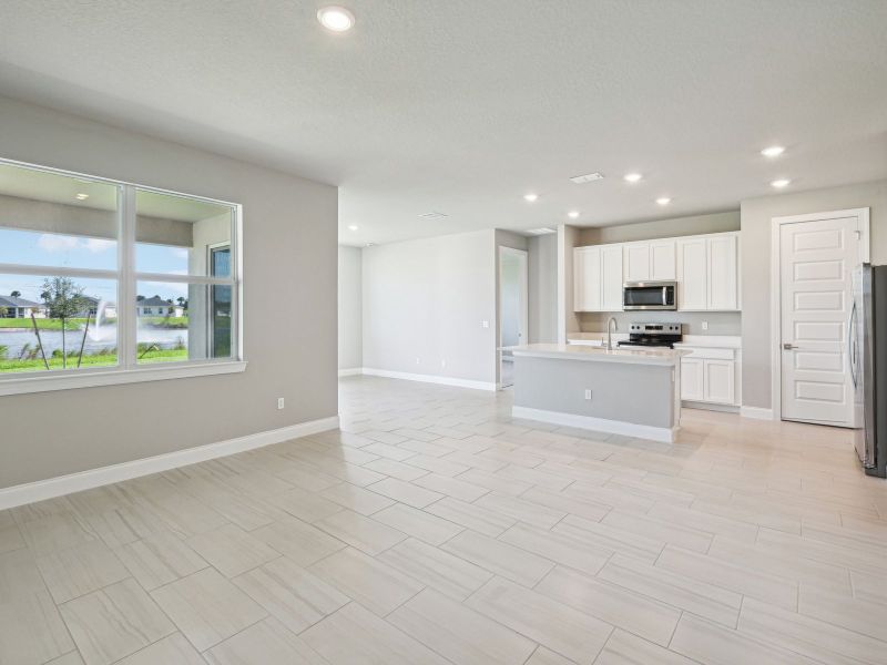 Great Room in the Bergamo floorplan at 8984 Dahlia Circle