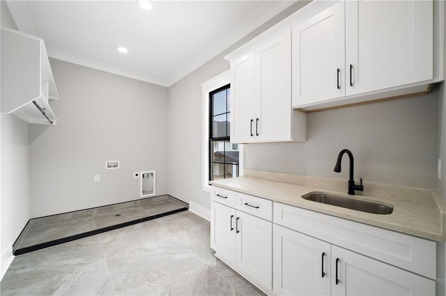 Furnished interior view inside a new home in , Suwanee (Image 59).