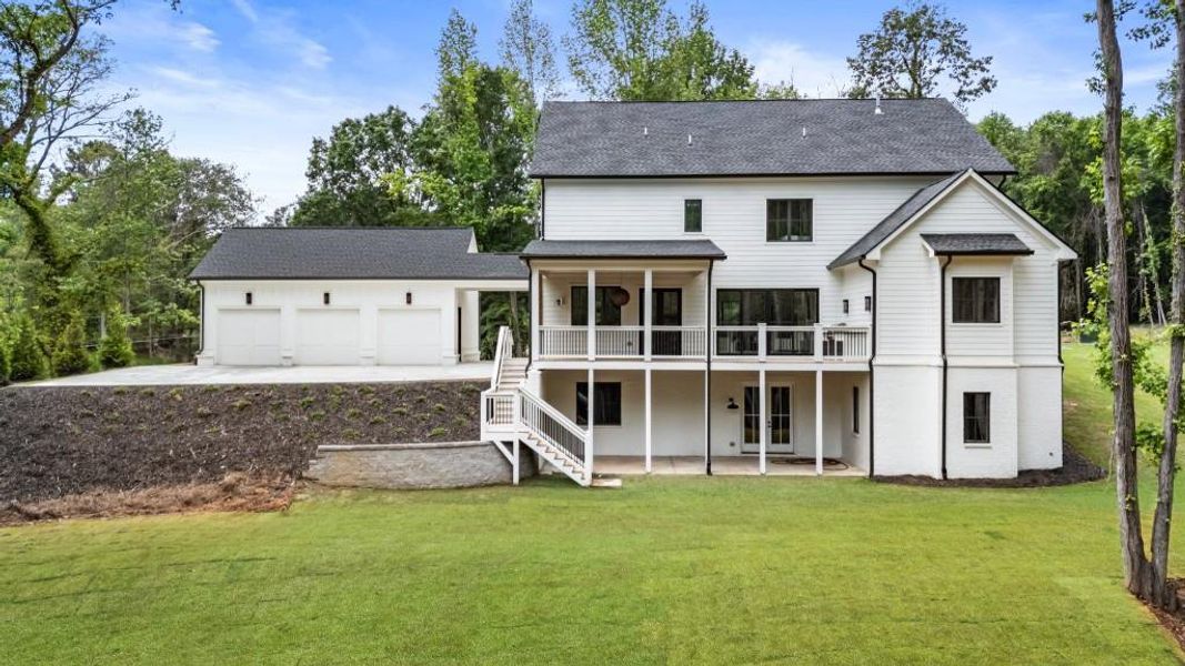 Front exterior of a new home in , Milton, GA, highlighting curb appeal (Image 23).