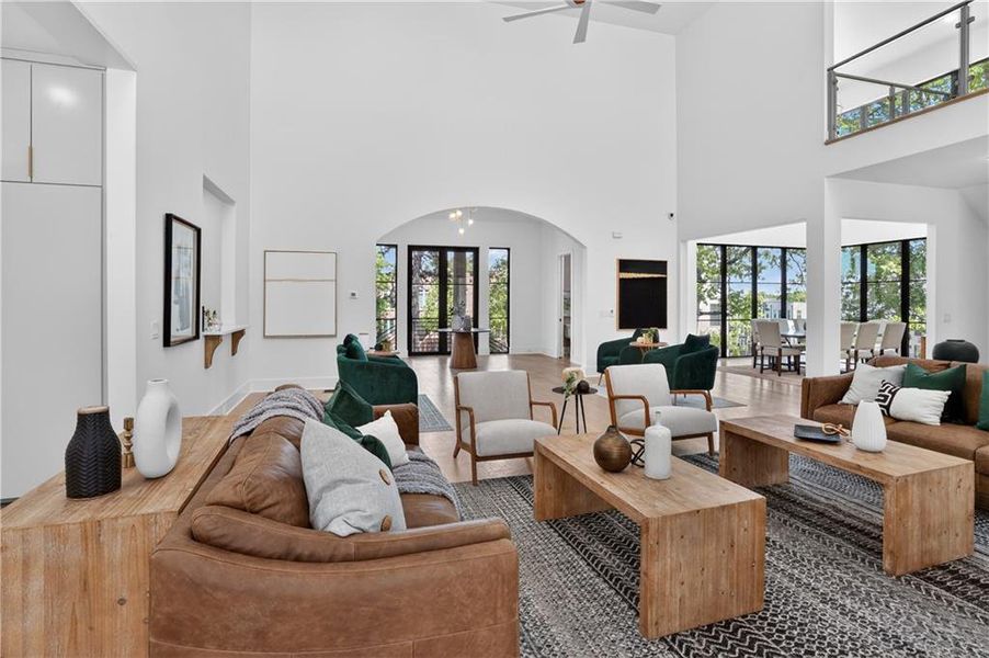 Furnished interior view inside a new home in , Alpharetta (Image 48).