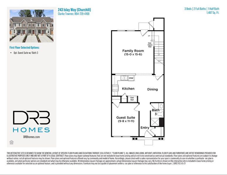 2D floor plan layout of this home in Clarke Townes, Anderson, SC (Image 5). 2D floor plan layout of this home in Clarke Townes, Anderson, SC (Image 5).