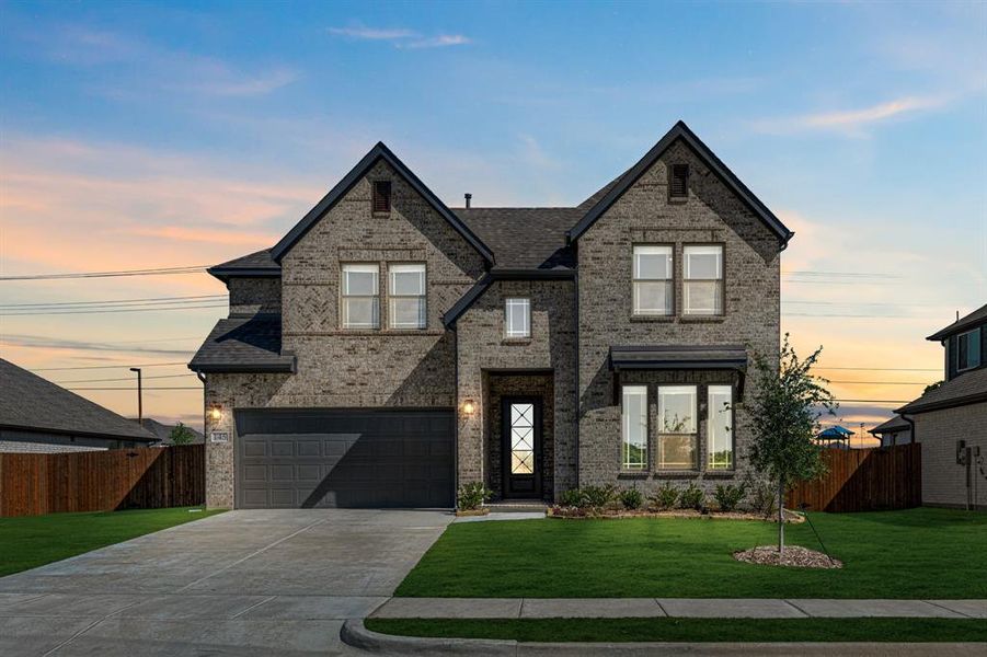 Front exterior of a new home in Arcadia Trails, Balch Springs, TX, highlighting curb appeal (Image 2).