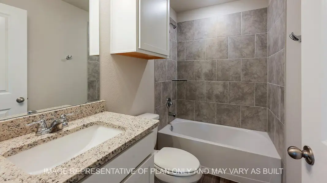 Furnished interior view inside a new home in Southern Pointe, College Station (Image 7). Furnished interior view inside a new home in Southern Pointe, College Station (Image 7).