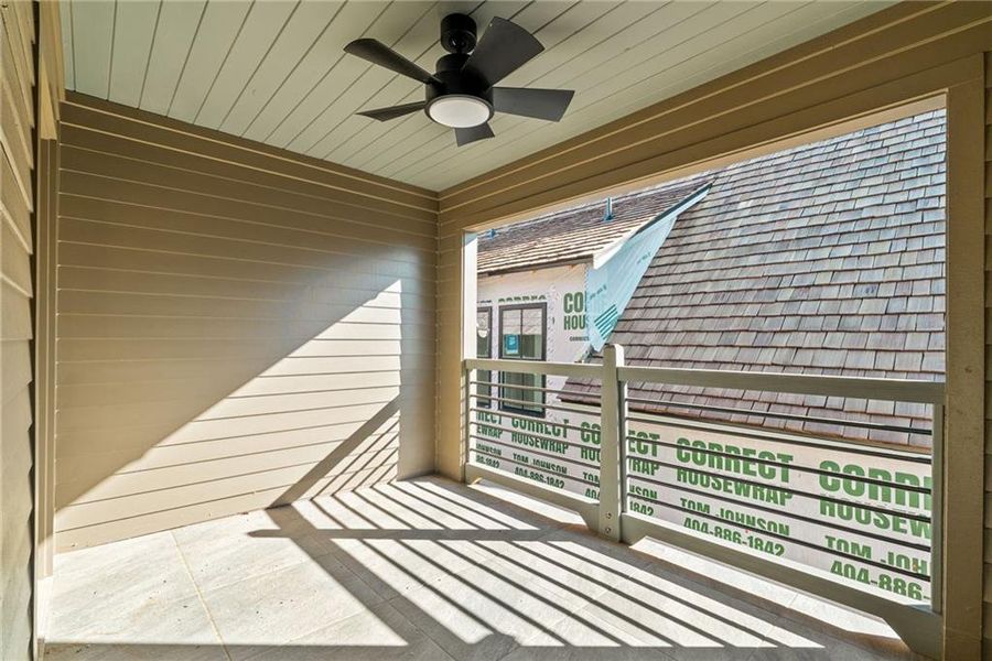 Exterior details and patio area of a home in , Alpharetta (Image 32).